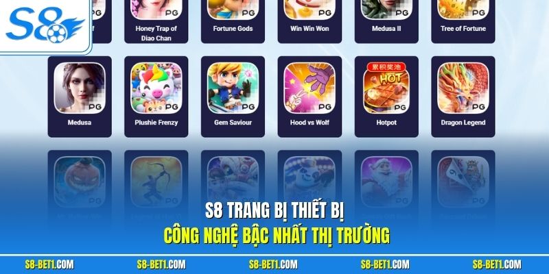 S8 trang bị thiết bị công nghệ bậc nhất thị trường